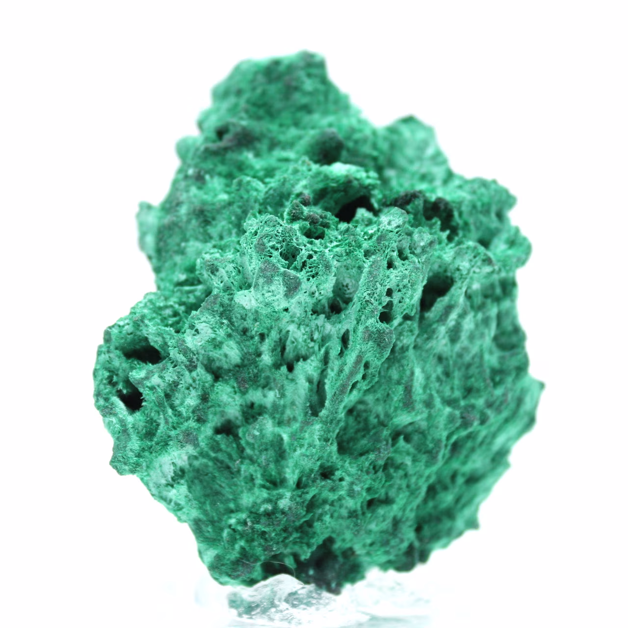 Pedra de malaquita fibrosa natural