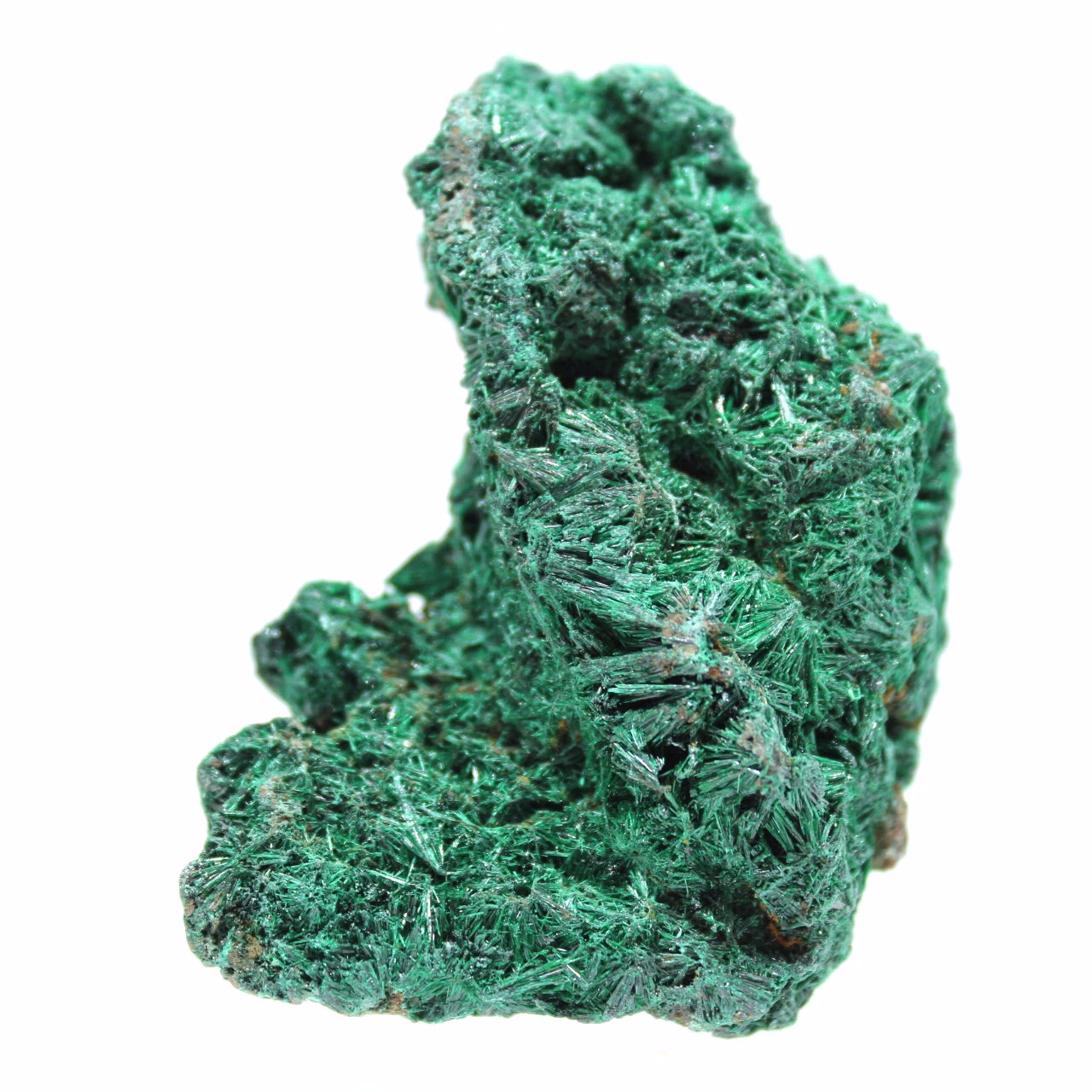 Pedra de malaquita fibrosa genuína