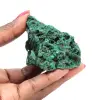 Pedaço de malaquita fibrosa bruta - 1