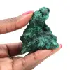 Pedra de malaquita fibrosa bruta - 1