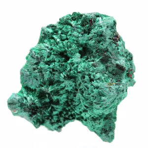 Pedra de malaquita fibrosa bruta