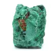Cristal de malaquita fibroso bruto - 4