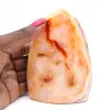 Cornalina polida de Madagascar - espécime de pedra natural para decoração e ciência - 1