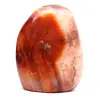 Pequeno ornamento de cornalina polida de Madagascar - Pedra natural para decoração e coleção - 0