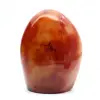Pequeno ornamento de cornalina polida - pedra natural colecionável (Madagascar) - 0