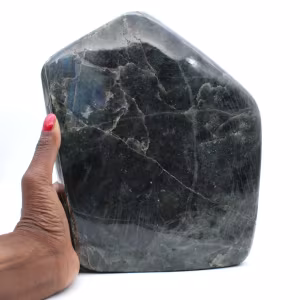 Labradorita polida, ornamento mineral XXL, item de colecionador, Madagascar