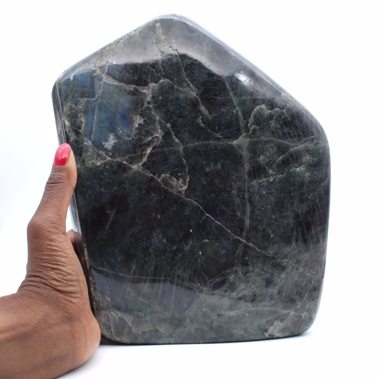 Labradorita polida, ornamento mineral XXL, item de colecionador, Madagascar