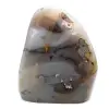 Cornalina polida, grande ornamento mineral vermelho-alaranjado, Madagascar - 2