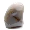 Cornalina polida, grande ornamento mineral vermelho-alaranjado, Madagascar - 6