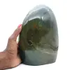 Espécime de jaspe verde polido, grande pedra decorativa, Madagascar - 1