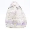 Ametista polida, tamanho grande, Madagascar, ornamento de pedra colecionável - 6