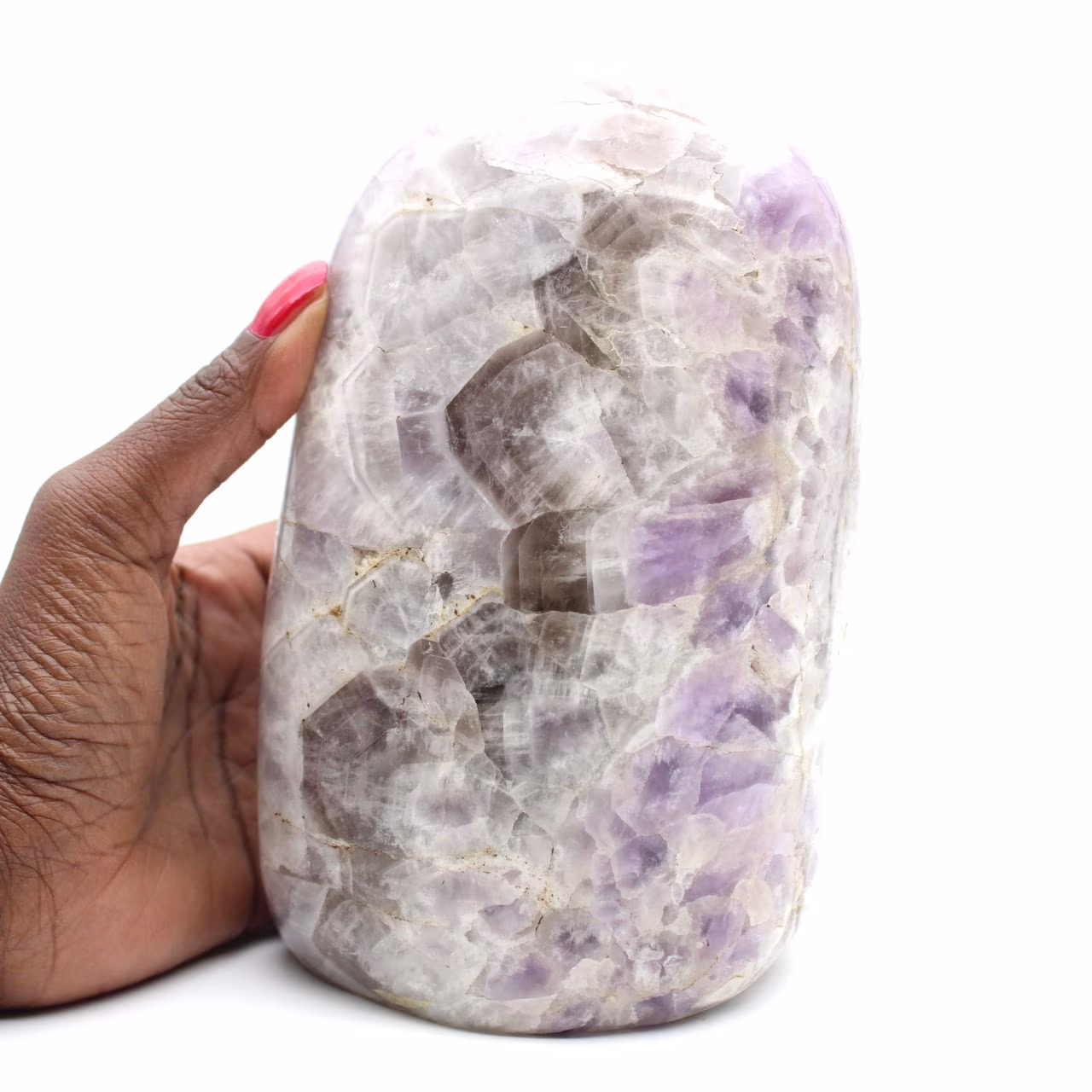 Grande ametista polida, exemplar decorativo único, Madagascar