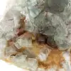 Espécime geológico de fluorita: pedra marroquina com cristais. - 7