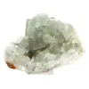 Pedra de fluorita verde bruta: Amostra cristalizada sobre rocha - 1