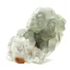 Pedra de fluorita verde bruta: Amostra cristalizada sobre rocha - 2