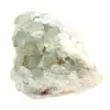 Pedra de fluorita verde bruta: Amostra cristalizada sobre rocha - 4
