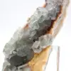 Rocha de fluorita verde: Grande cristal em sua matriz. - 6