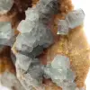 Rocha de fluorita verde: Grande cristal em sua matriz. - 7