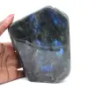 Pedra labradorita polida, peça decorativa de Madagascar - 1