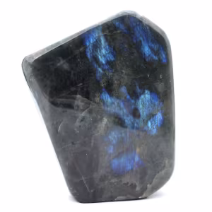 Pedra labradorita polida, peça decorativa de Madagascar