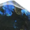Pedra labradorita natural polida, decoração mineral - 6
