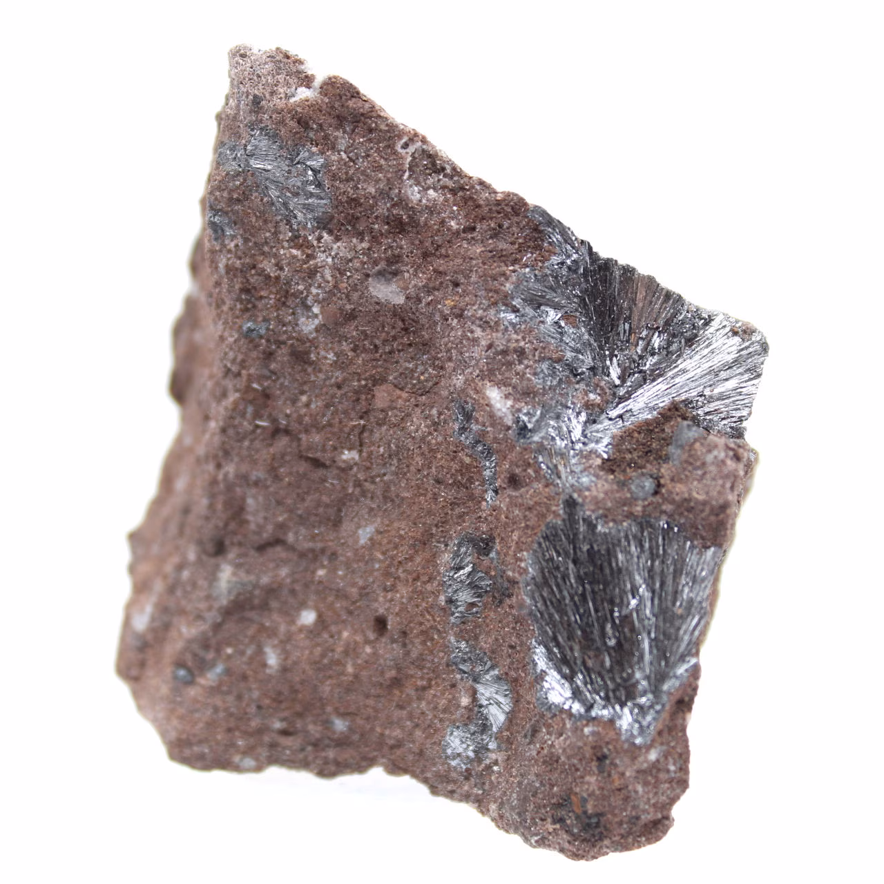 Microespécime de pirolusita, rocha natural
