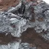 Grande peça de pirolusita cristalizada - 2