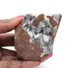 Pirolusita, espécime mineralógico com matriz - 1