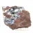Pirolusita, espécime mineralógico com matriz
