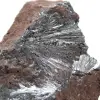 Cristais de pirolusita, rocha mineral Marrocos - 2