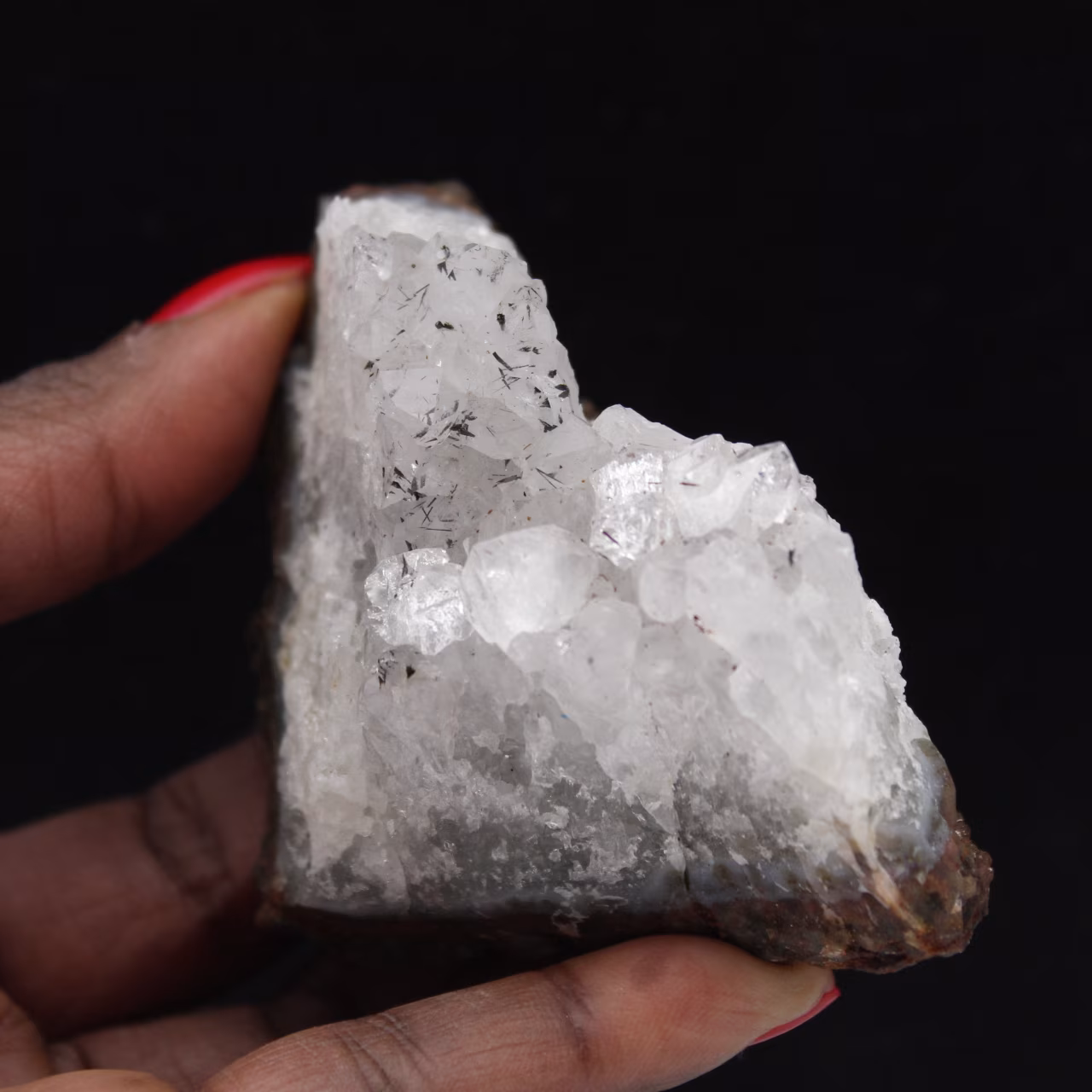 Quartzo bruto de colecionador com goethita, Marrocos