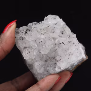 Rocha de quartzo bruto com inclusões de goethita, Marrocos