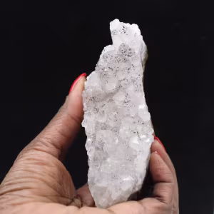 Cristais de quartzo goethita, rocha natural bruta, Marrocos