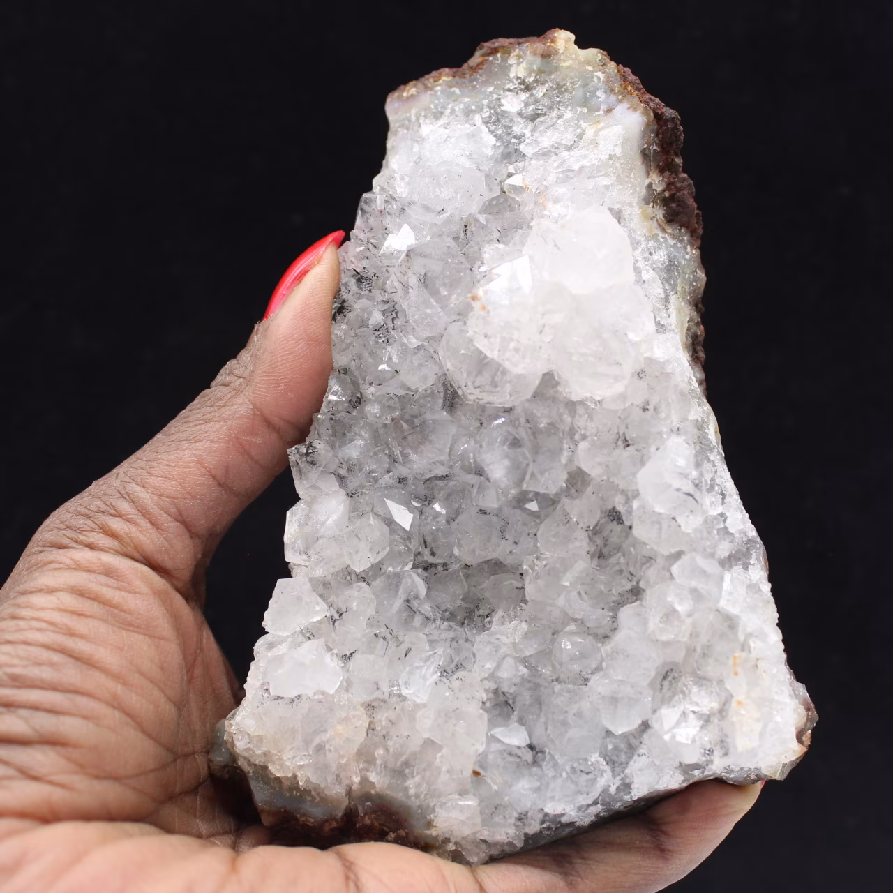 Cristais de quartzo com inclusões de goethita, Marrocos, Coleção de Minerais