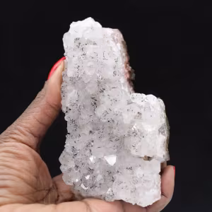 Drusas de quartzo goethita marroquinas, pedra natural bruta