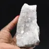 Espécime de quartzo e goethita do Marrocos, geodo filamentoso. - 0