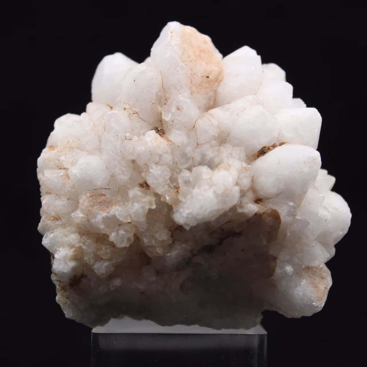 Quartzo flor marroquino em agregado cristalino