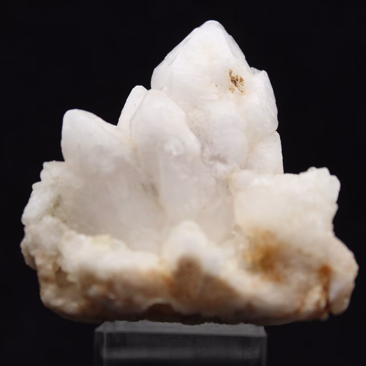 Quartzo em forma de flor marroquina com estrutura natural.