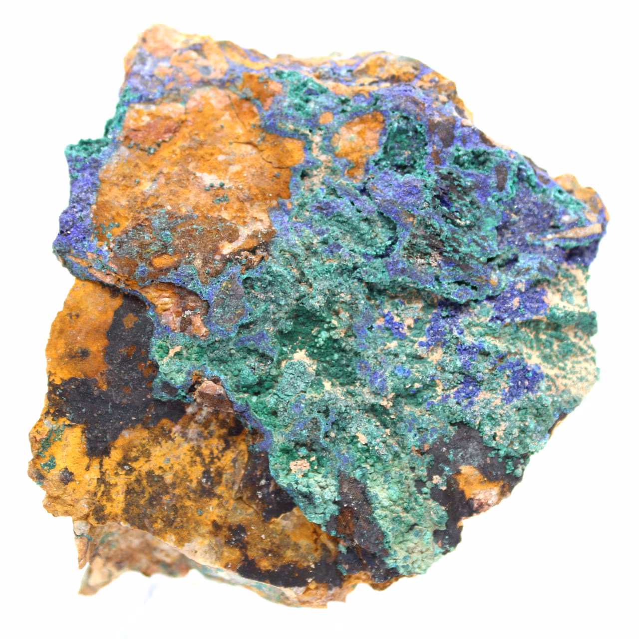 Mineral Malaquita Azurita Marrocos