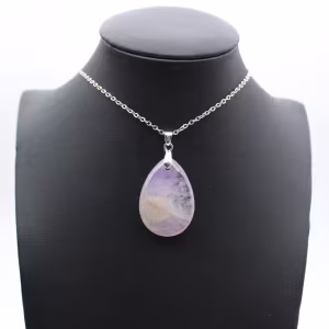 Pingente de Ametista - Joia de Mineral Puro