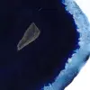 Fatias de ágata azul brasileira para decoração mineral. - 3