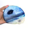 Fatias de ágata azul provenientes de depósitos brasileiros - 0