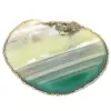 Fatias de ágata verde – Espécime natural do Brasil 210 g - 0