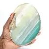Fatias de ágata verde – Espécime natural do Brasil 210 g - 3