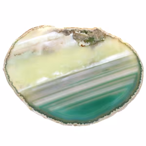 Fatias de ágata verde – Espécime natural do Brasil 210 g