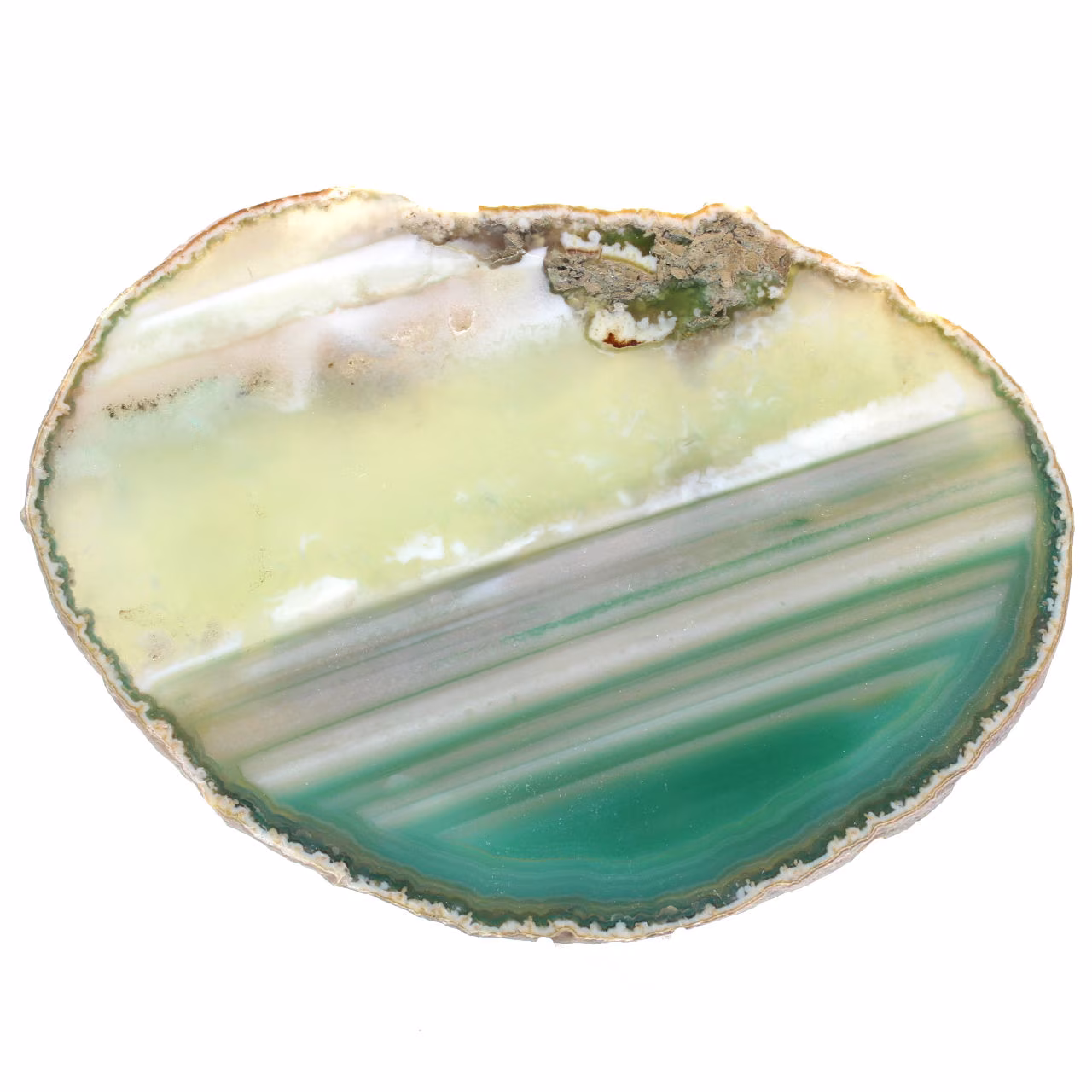 Fatias de ágata verde – Espécime natural do Brasil 210 g