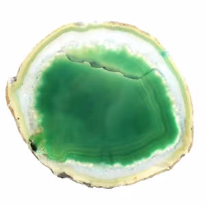 Fatia de ágata verde – Coleção Mineral Brasil 210 g
