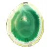 Fatia de ágata brasileira, verde – Item de colecionador, 200 g - 0