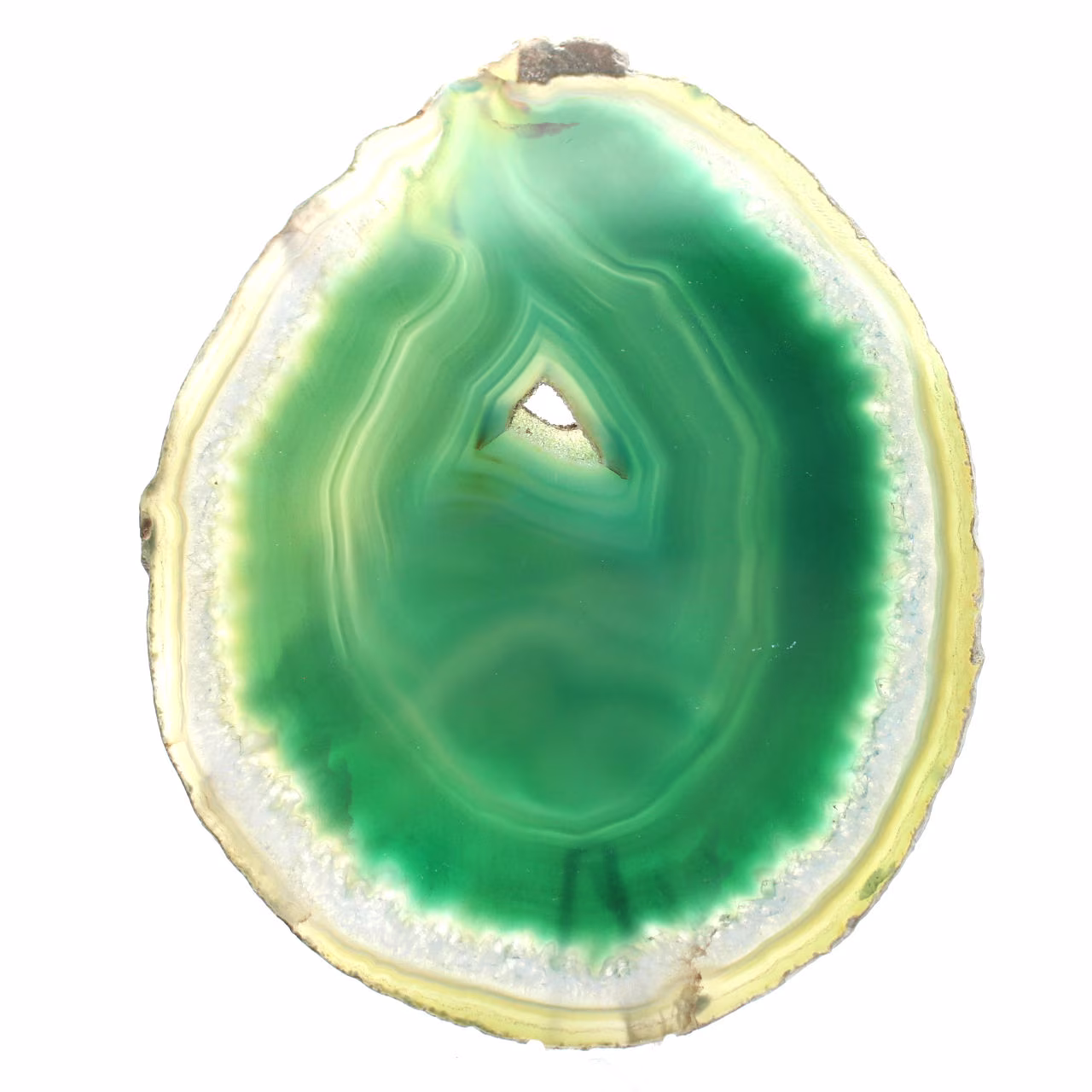 Fatia de ágata brasileira, verde – Item de colecionador, 200 g