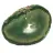 Fatia de ágata verde natural – Peça decorativa 250 g